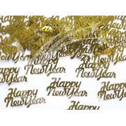 HAPPY NEW YEAR! konfety zlaté 4x2cm - Silvestr