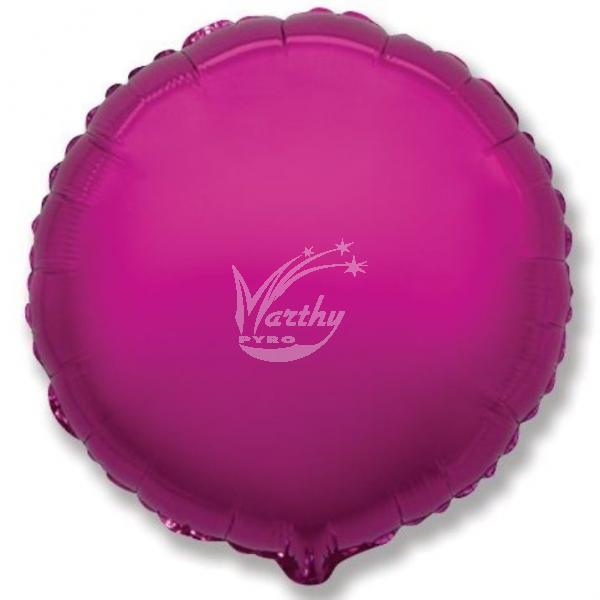 Fóliový balónek tmavě růžový - 45 cm  - Kliknutím zobrazíte detail obrázku.