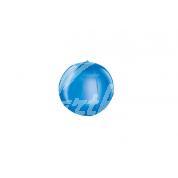 Balón fóliový 3D kulatý 62 cm modrý