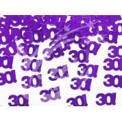 Konfety narozeninové číslo - 30, 15g (fialové)