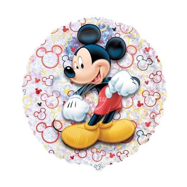 Fóliový balónek 45 cm holografický - Mickey Mouse - Kliknutím zobrazíte detail obrázku.