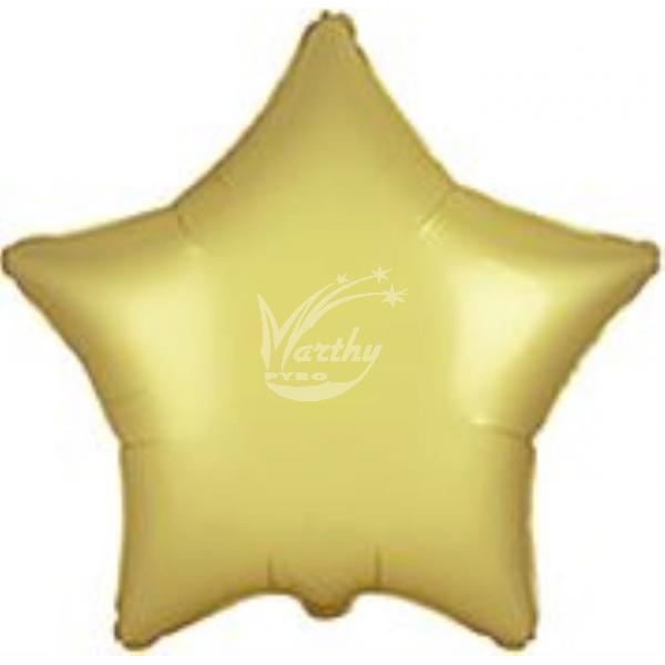 Balón fóliový 45 cm Hvězda - pastelová zlatá - Kliknutím zobrazíte detail obrázku.