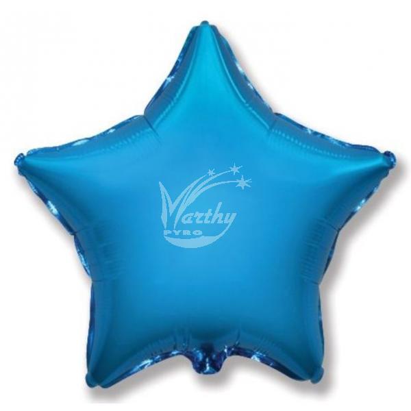 Balón fóliový 45 cm Hvězda - modrá - Kliknutím zobrazíte detail obrázku.