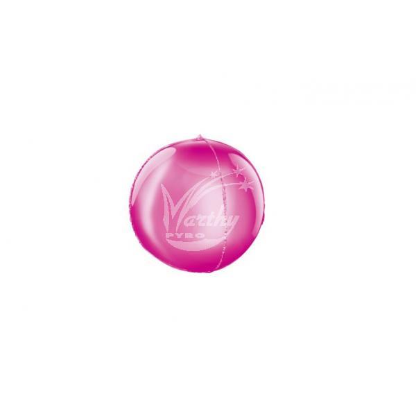 Balón fóliový 3D kulatý 62 cm růžový - Kliknutím zobrazíte detail obrázku.