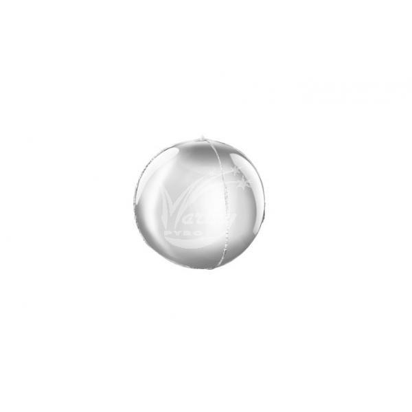 Balón fóliový 3D kulatý 62 cm stříbrný - Kliknutím zobrazíte detail obrázku.