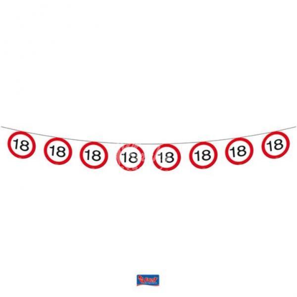 Girlanda dopravní značka 18, 12m - Kliknutím zobrazíte detail obrázku.