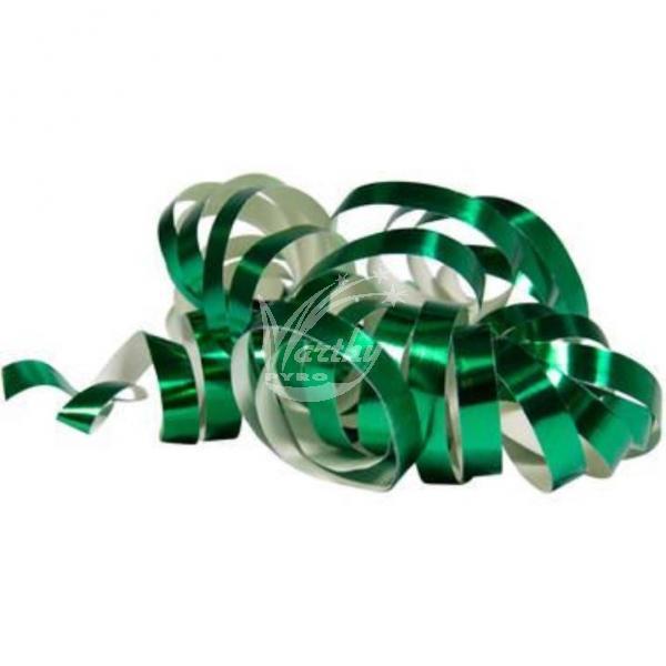 Serpentýny metalické - zelené - délka 4m (2ks) - Kliknutím zobrazíte detail obrázku.