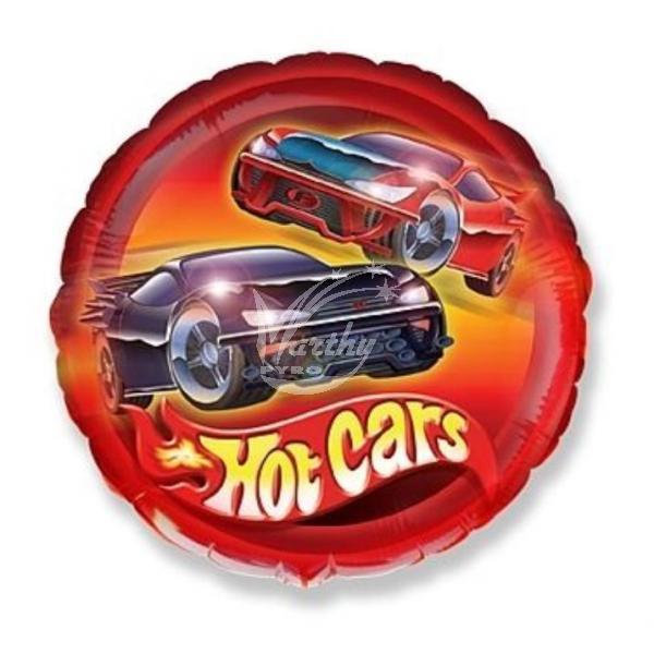 Balón fóliový 45 cm Hot Cars - Kliknutím zobrazíte detail obrázku.