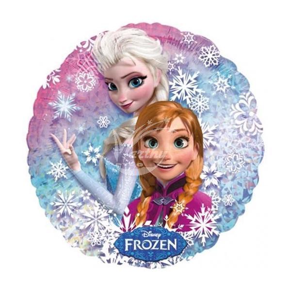 Balón fóliový 45 cm Frozen - Ledové království - holografický - Kliknutím zobrazíte detail obrázku.