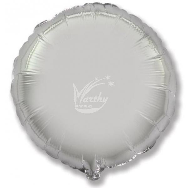 Fóliový balónek stříbrný - 45 cm  - Kliknutím zobrazíte detail obrázku.