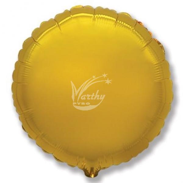 Fóliový balónek zlatý - 45 cm  - Kliknutím zobrazíte detail obrázku.